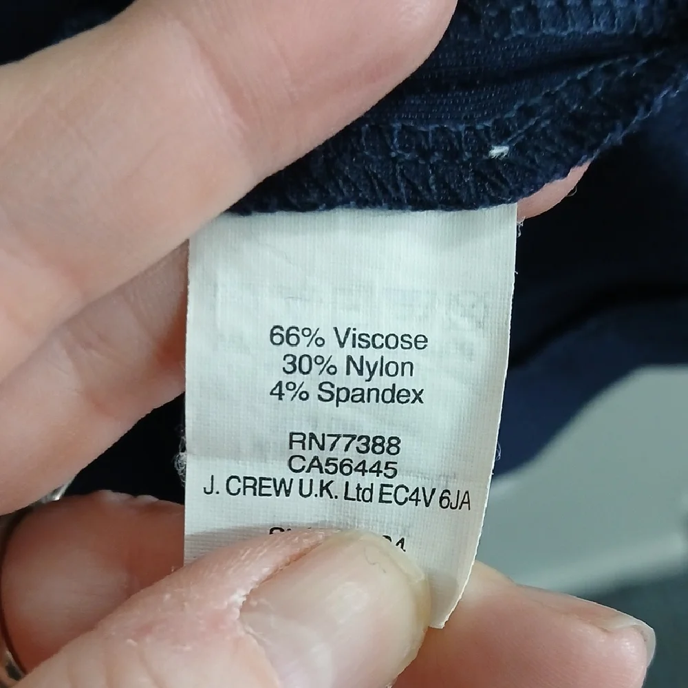 J. Crew Classic Navy Midi Dress